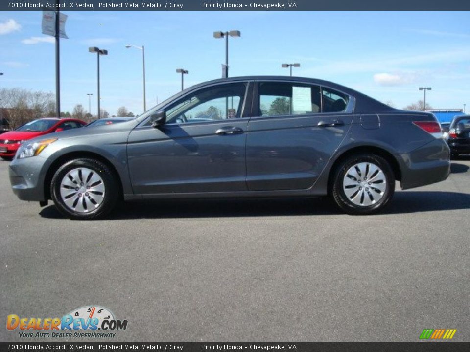 2010 Honda Accord LX Sedan Polished Metal Metallic / Gray Photo #3