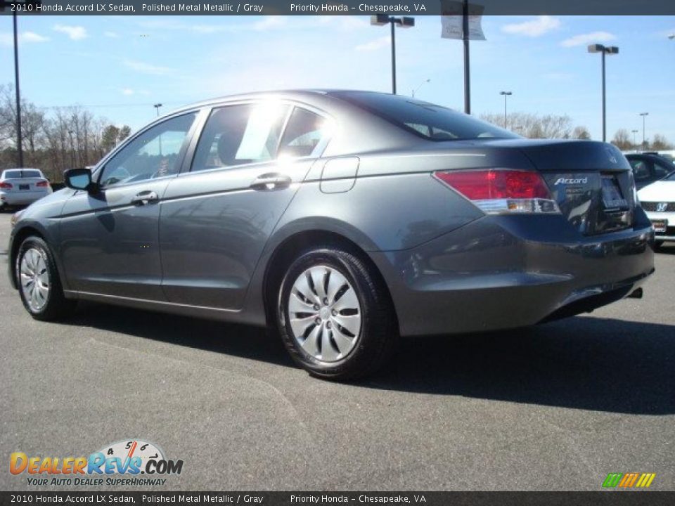 2010 Honda Accord LX Sedan Polished Metal Metallic / Gray Photo #4