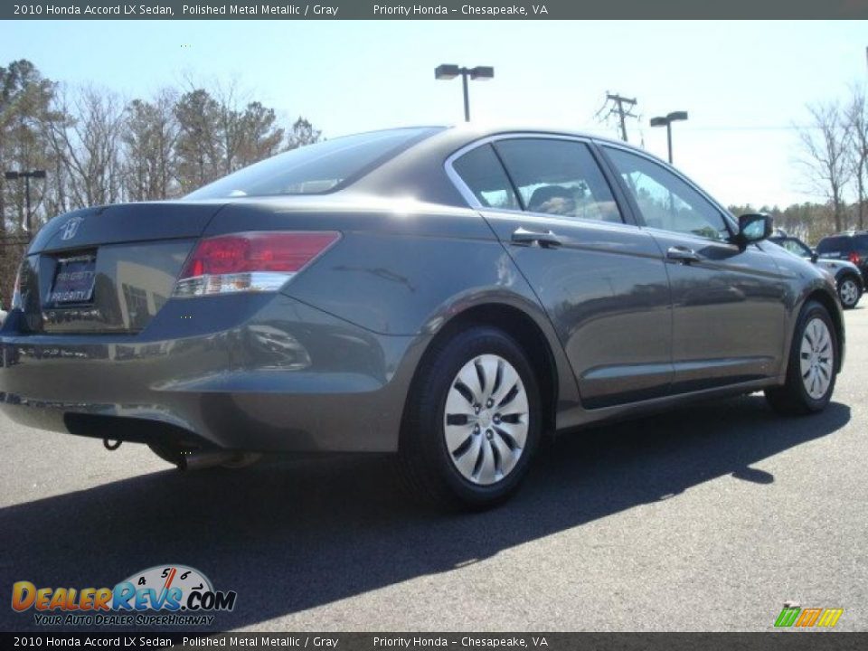 2010 Honda Accord LX Sedan Polished Metal Metallic / Gray Photo #6
