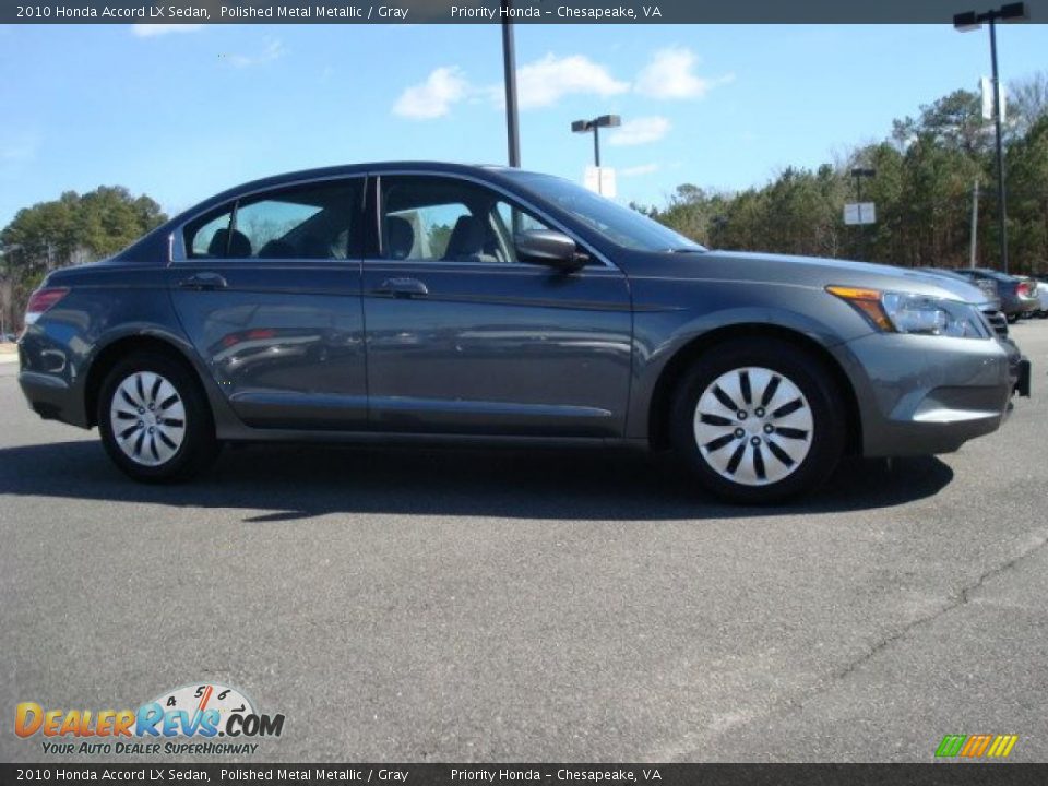 2010 Honda Accord LX Sedan Polished Metal Metallic / Gray Photo #7
