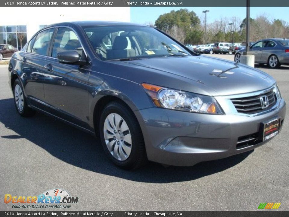 2010 Honda Accord LX Sedan Polished Metal Metallic / Gray Photo #8
