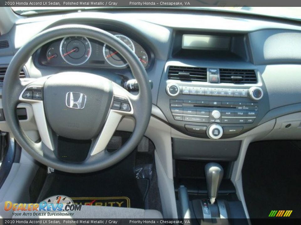 2010 Honda Accord LX Sedan Polished Metal Metallic / Gray Photo #11