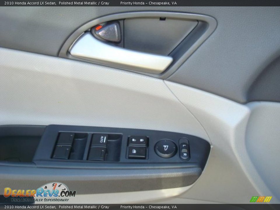 2010 Honda Accord LX Sedan Polished Metal Metallic / Gray Photo #12