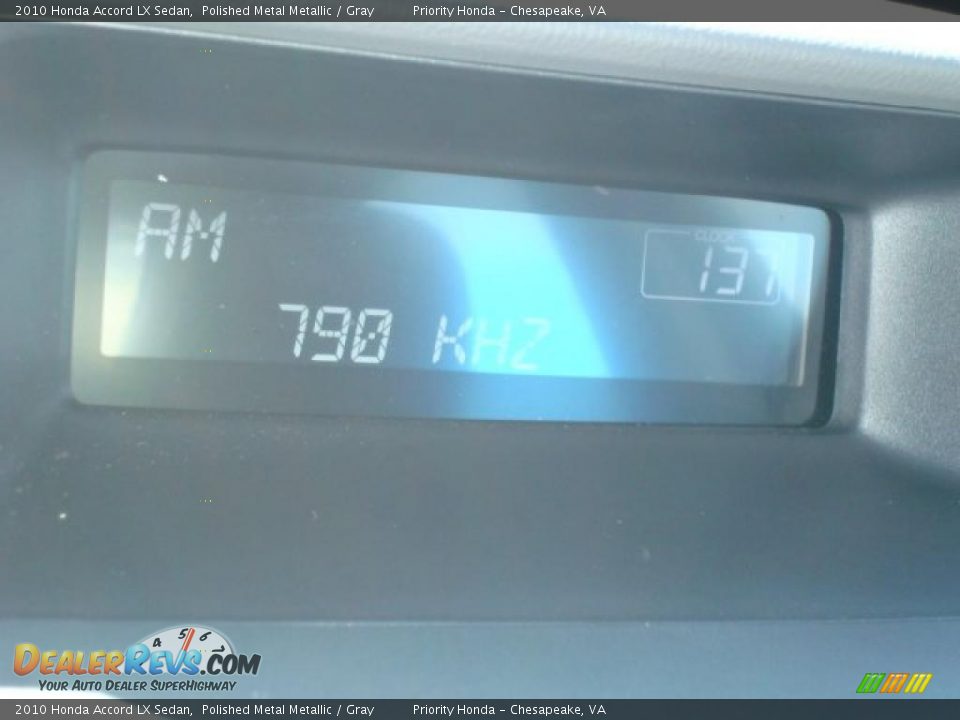 2010 Honda Accord LX Sedan Polished Metal Metallic / Gray Photo #13