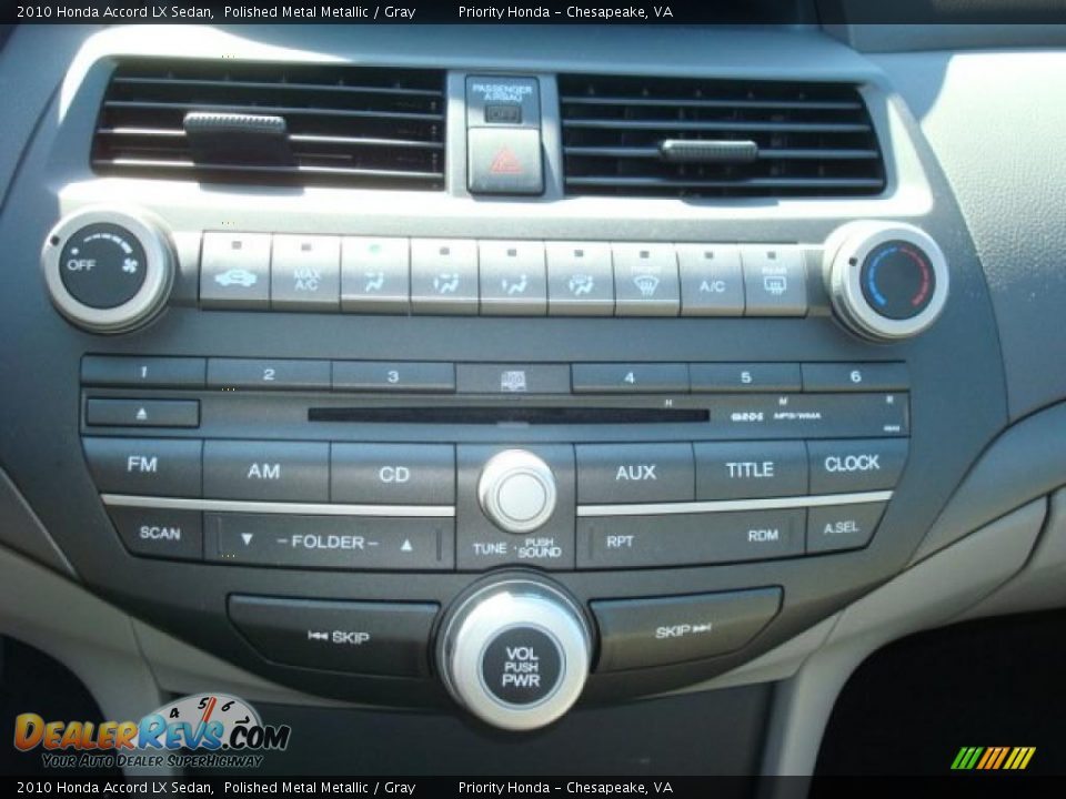 2010 Honda Accord LX Sedan Polished Metal Metallic / Gray Photo #14