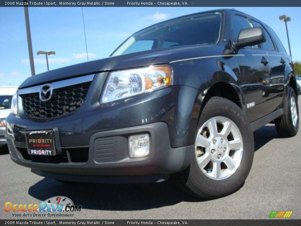 2008 Mazda Tribute i Sport Monterey Gray Metallic / Stone Photo #1