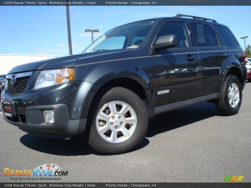 2008 Mazda Tribute i Sport Monterey Gray Metallic / Stone Photo #2