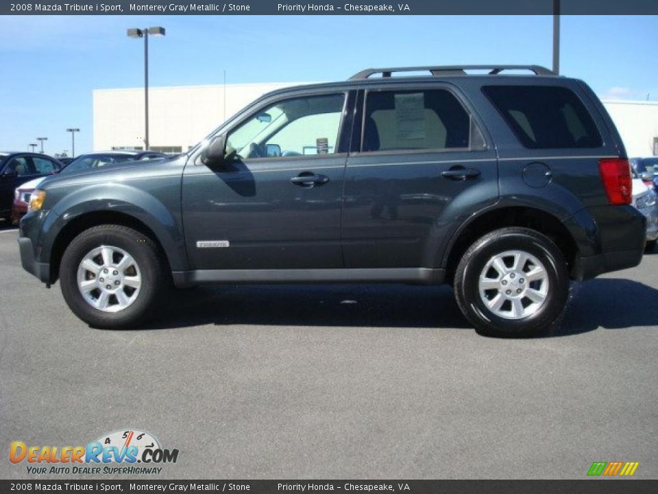 2008 Mazda Tribute i Sport Monterey Gray Metallic / Stone Photo #3