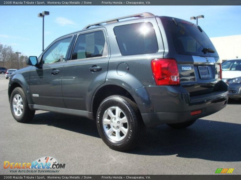 2008 Mazda Tribute i Sport Monterey Gray Metallic / Stone Photo #4