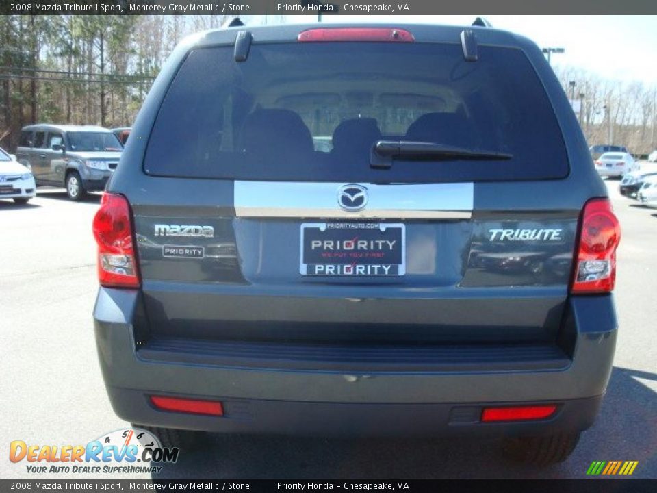 2008 Mazda Tribute i Sport Monterey Gray Metallic / Stone Photo #5