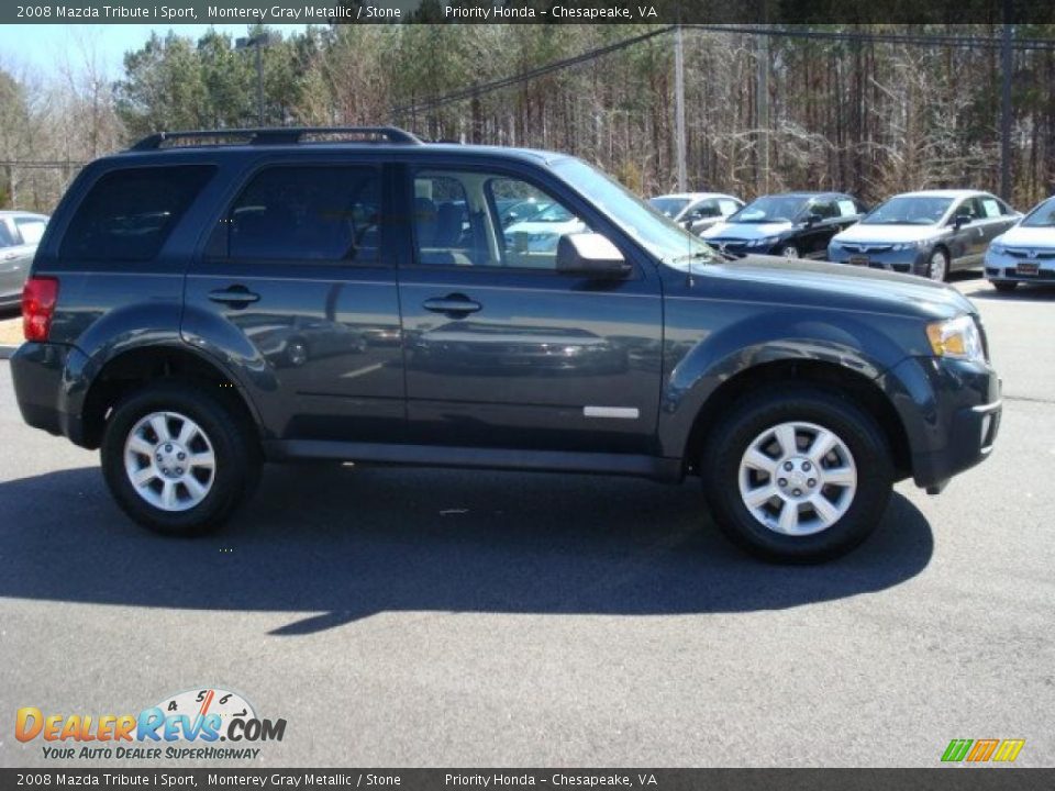 2008 Mazda Tribute i Sport Monterey Gray Metallic / Stone Photo #7