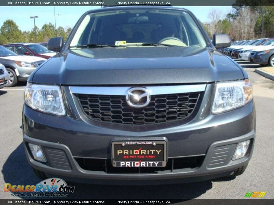 2008 Mazda Tribute i Sport Monterey Gray Metallic / Stone Photo #9