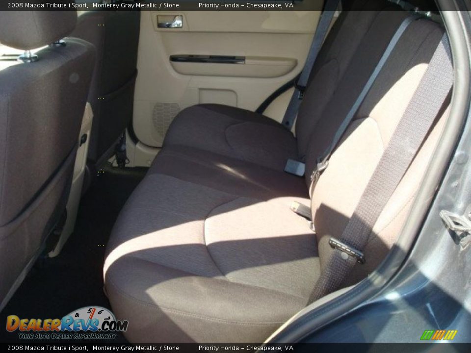 2008 Mazda Tribute i Sport Monterey Gray Metallic / Stone Photo #12