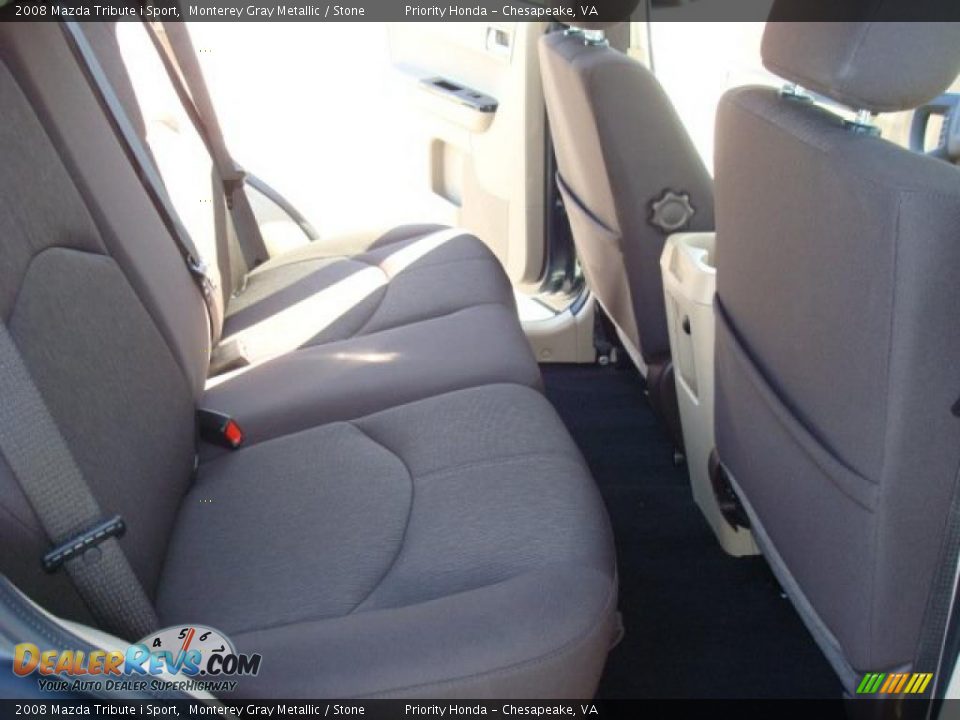2008 Mazda Tribute i Sport Monterey Gray Metallic / Stone Photo #14