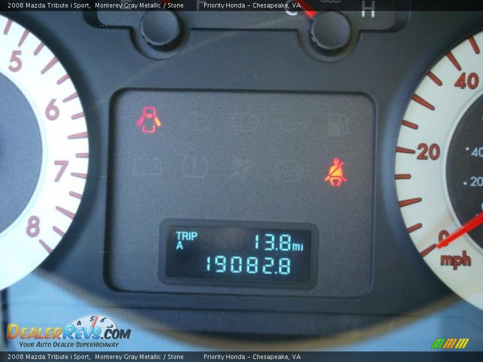 2008 Mazda Tribute i Sport Monterey Gray Metallic / Stone Photo #22