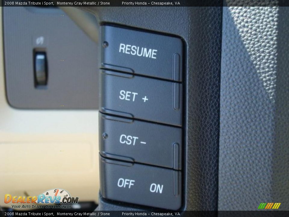 2008 Mazda Tribute i Sport Monterey Gray Metallic / Stone Photo #23