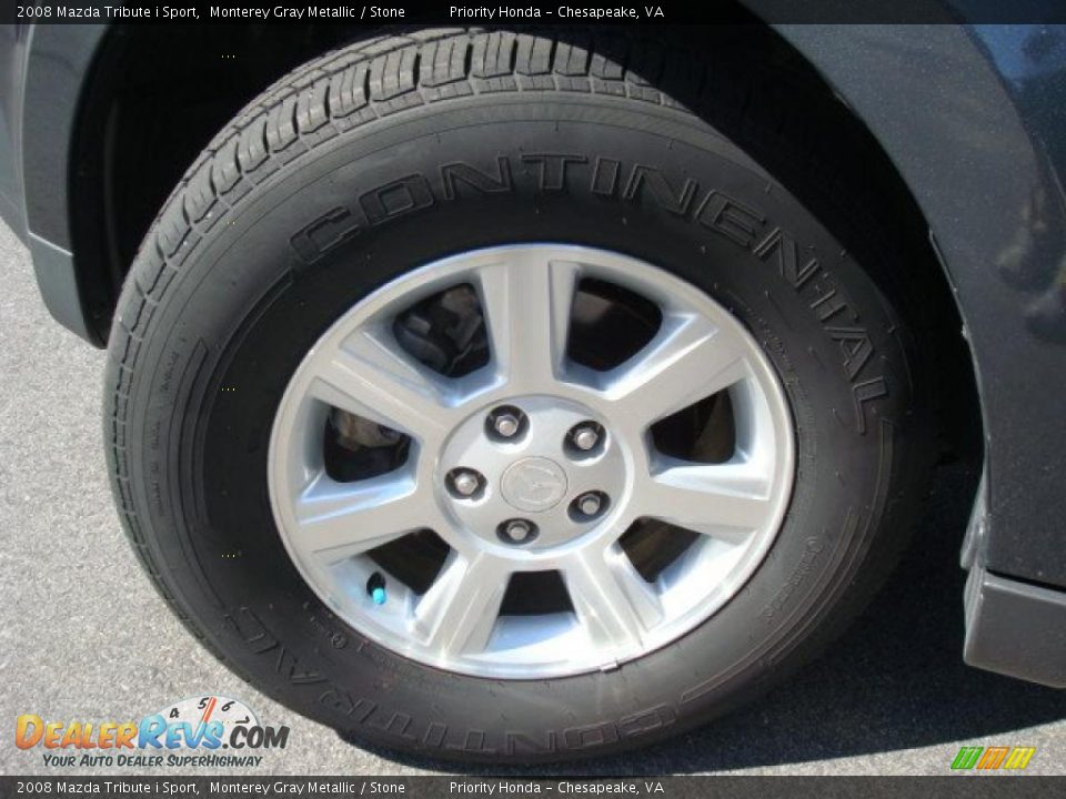 2008 Mazda Tribute i Sport Monterey Gray Metallic / Stone Photo #24
