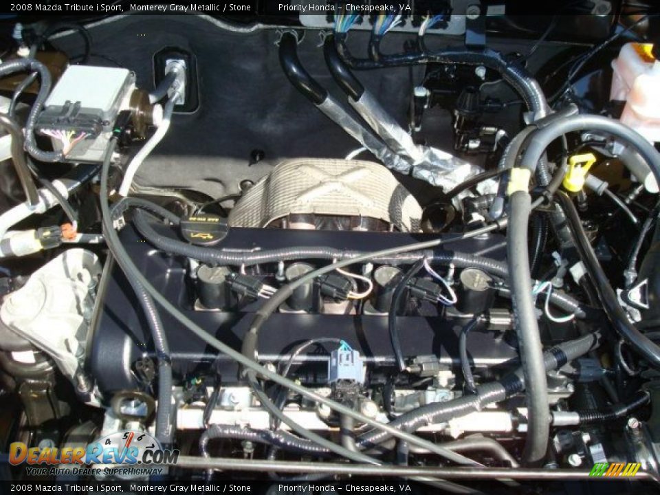 2008 Mazda Tribute i Sport Monterey Gray Metallic / Stone Photo #26