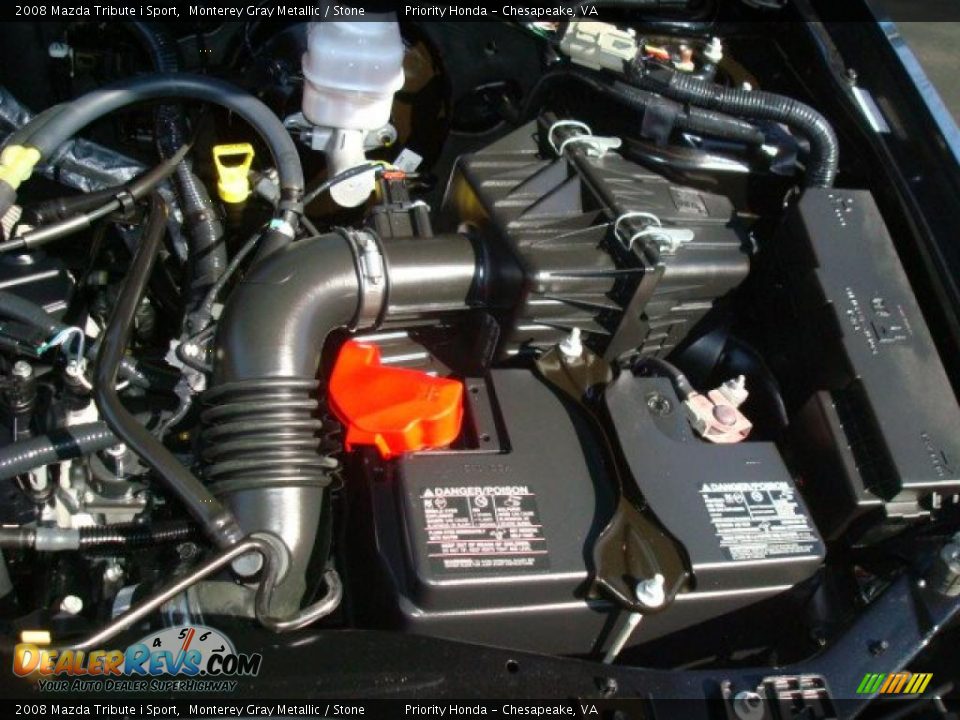 2008 Mazda Tribute i Sport Monterey Gray Metallic / Stone Photo #27