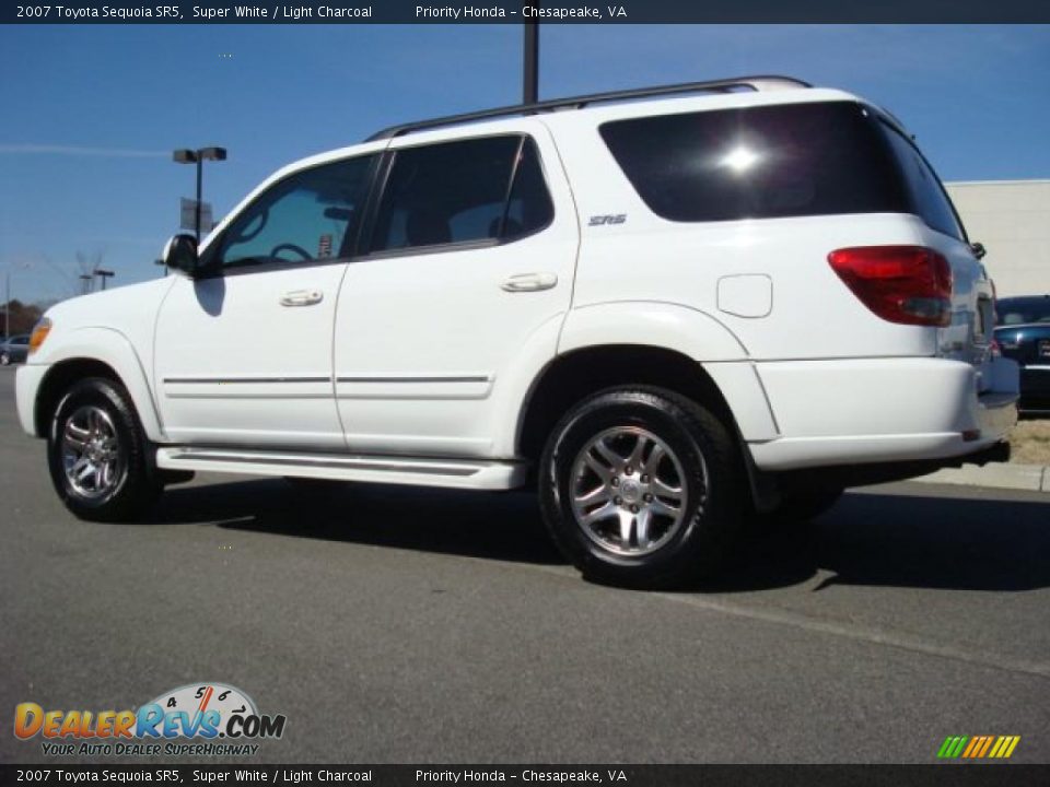 2007 Toyota Sequoia SR5 Super White / Light Charcoal Photo #3