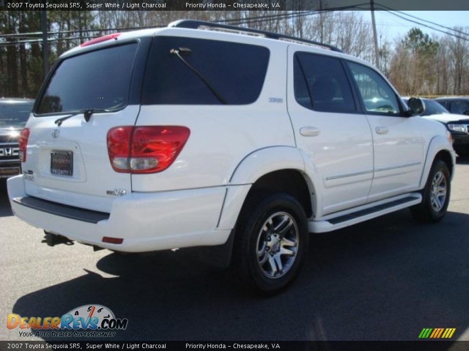 2007 Toyota Sequoia SR5 Super White / Light Charcoal Photo #6