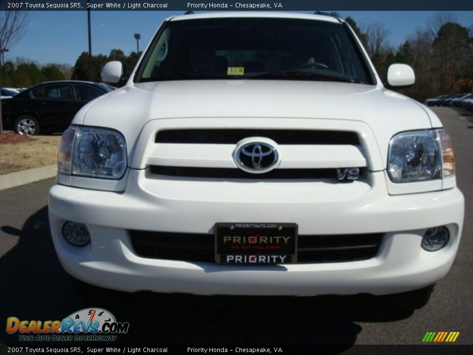 2007 Toyota Sequoia SR5 Super White / Light Charcoal Photo #9