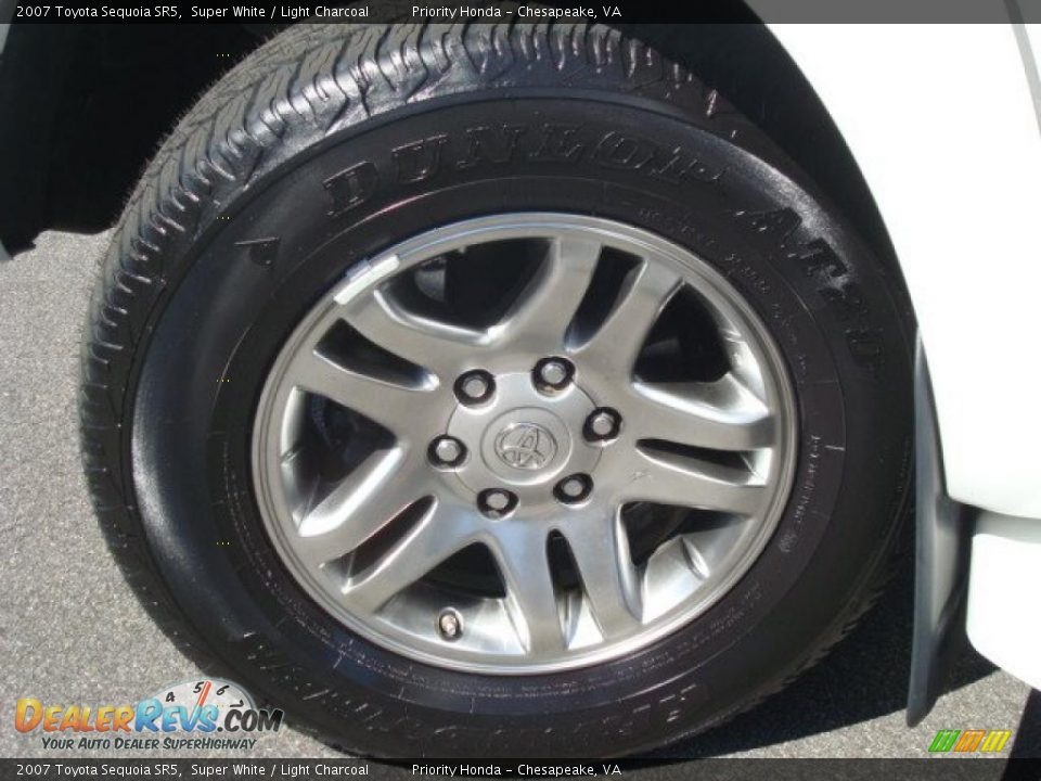 2007 Toyota Sequoia SR5 Super White / Light Charcoal Photo #26