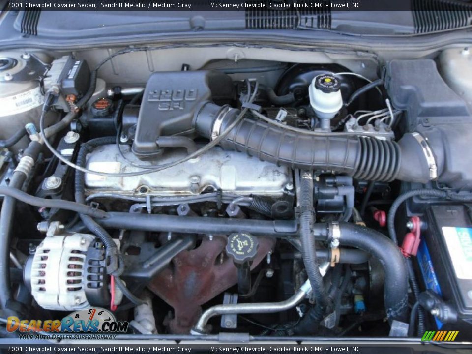 2001 Chevrolet Cavalier Sedan Sandrift Metallic / Medium Gray Photo #24