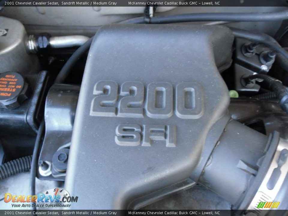 2001 Chevrolet Cavalier Sedan Sandrift Metallic / Medium Gray Photo #25