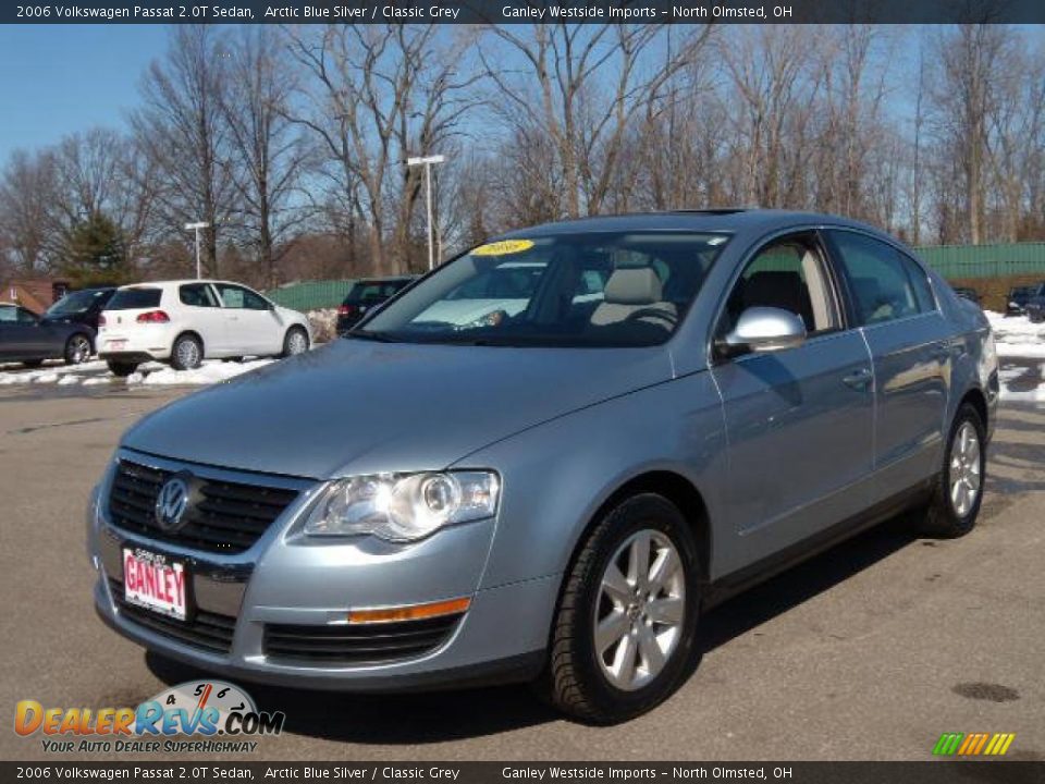2006 Volkswagen Passat 2.0T Sedan Arctic Blue Silver / Classic Grey Photo #1