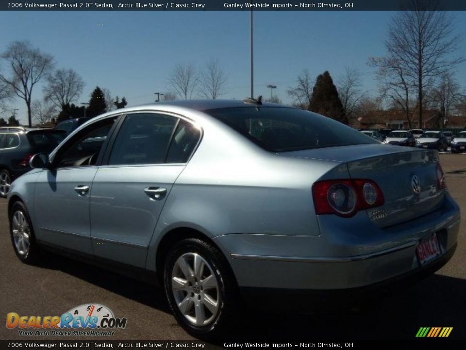 2006 Volkswagen Passat 2.0T Sedan Arctic Blue Silver / Classic Grey Photo #3