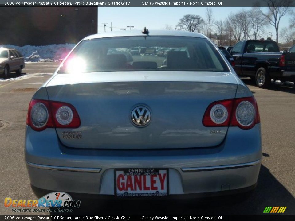 2006 Volkswagen Passat 2.0T Sedan Arctic Blue Silver / Classic Grey Photo #4