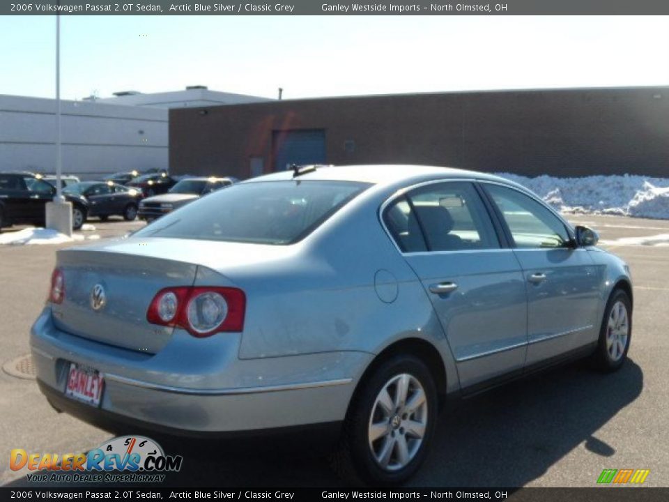 2006 Volkswagen Passat 2.0T Sedan Arctic Blue Silver / Classic Grey Photo #5