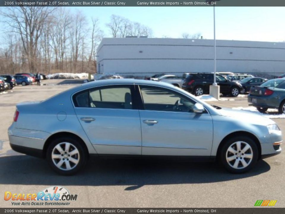 2006 Volkswagen Passat 2.0T Sedan Arctic Blue Silver / Classic Grey Photo #6