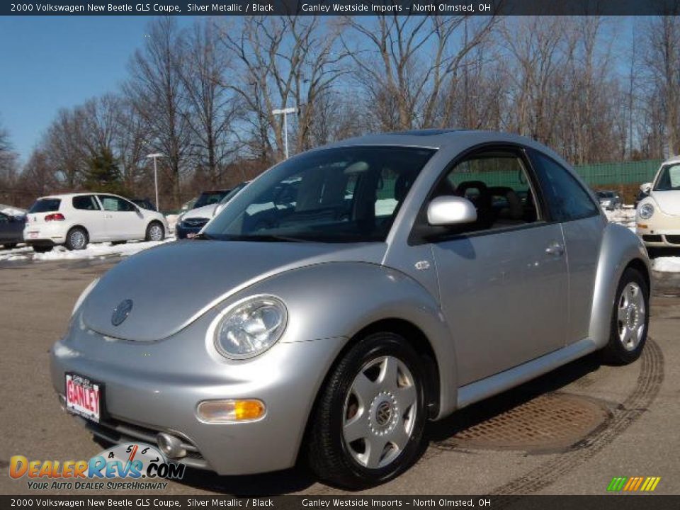 2000 Volkswagen New Beetle GLS Coupe Silver Metallic / Black Photo #1