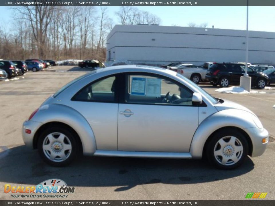 2000 Volkswagen New Beetle GLS Coupe Silver Metallic / Black Photo #6