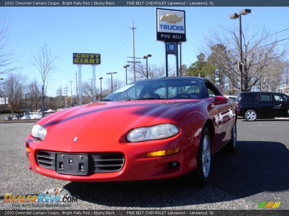 2002 Chevrolet Camaro Coupe Bright Rally Red / Ebony Black Photo #1