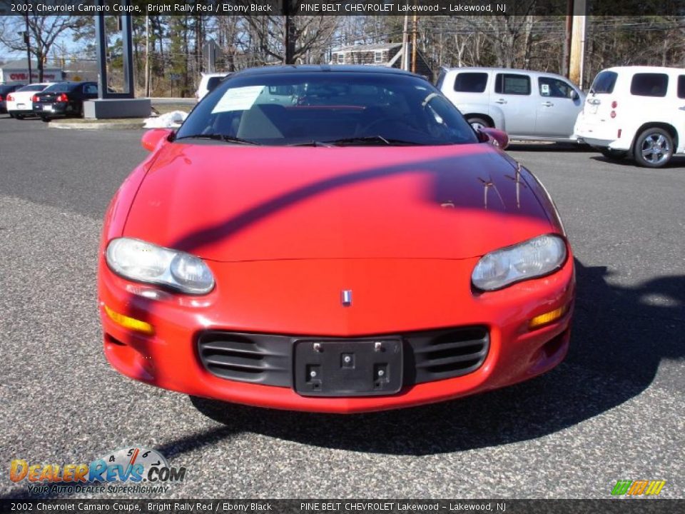 2002 Chevrolet Camaro Coupe Bright Rally Red / Ebony Black Photo #2