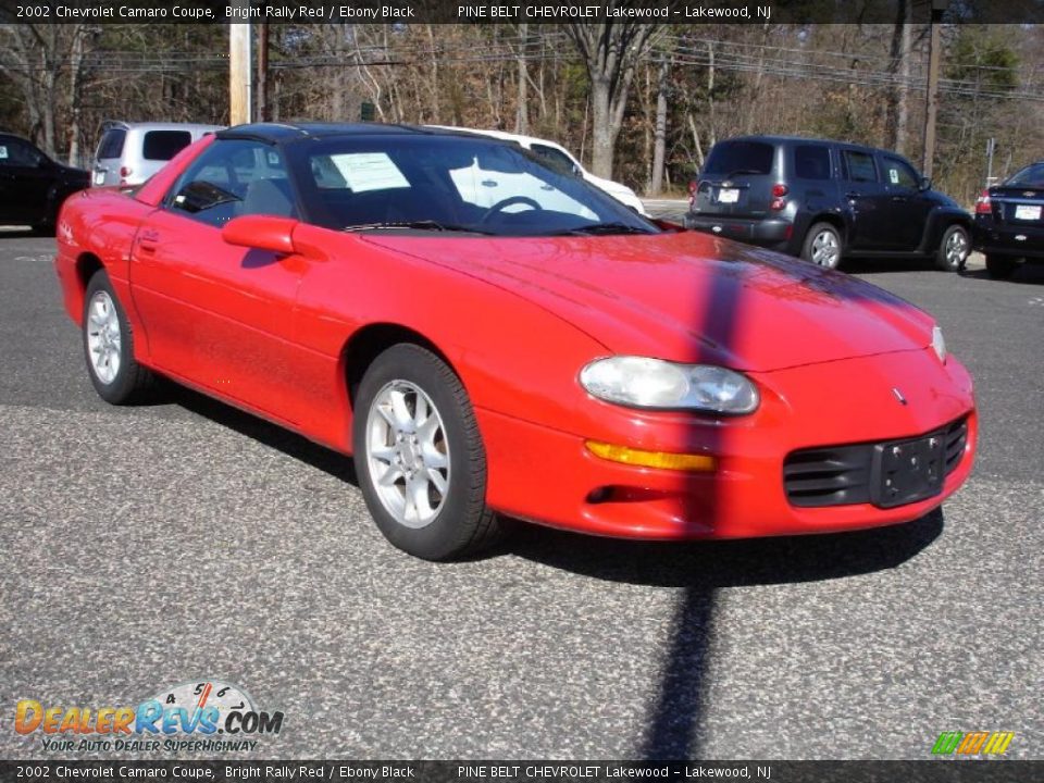 2002 Chevrolet Camaro Coupe Bright Rally Red / Ebony Black Photo #3