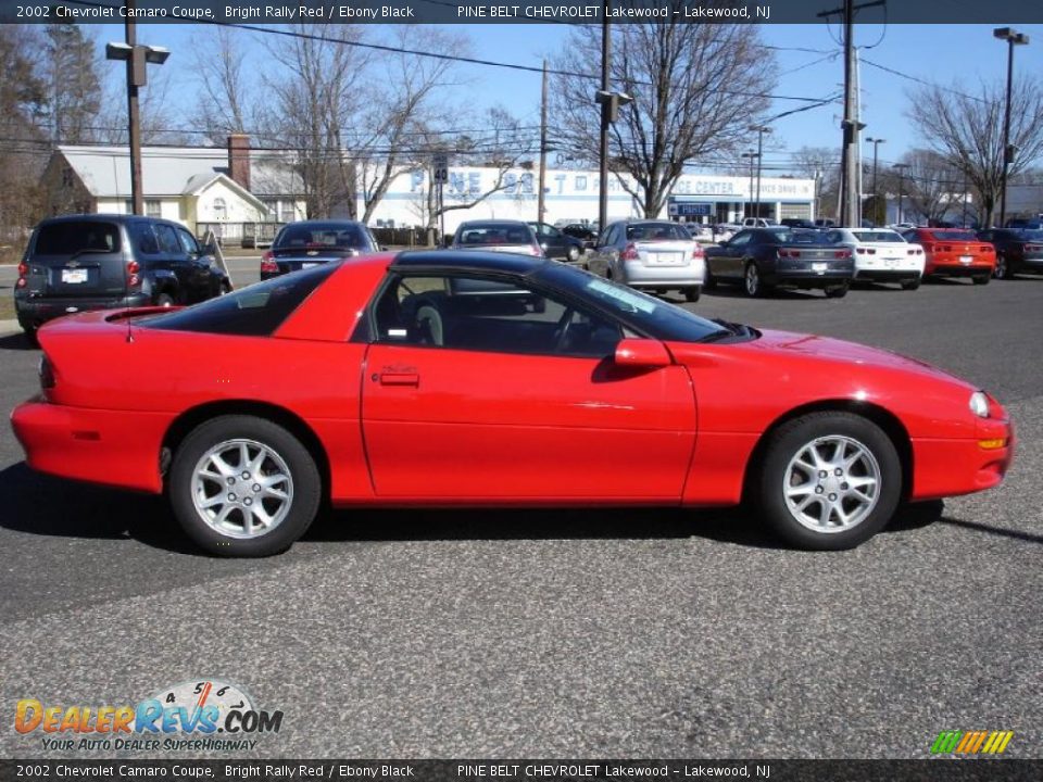 2002 Chevrolet Camaro Coupe Bright Rally Red / Ebony Black Photo #7