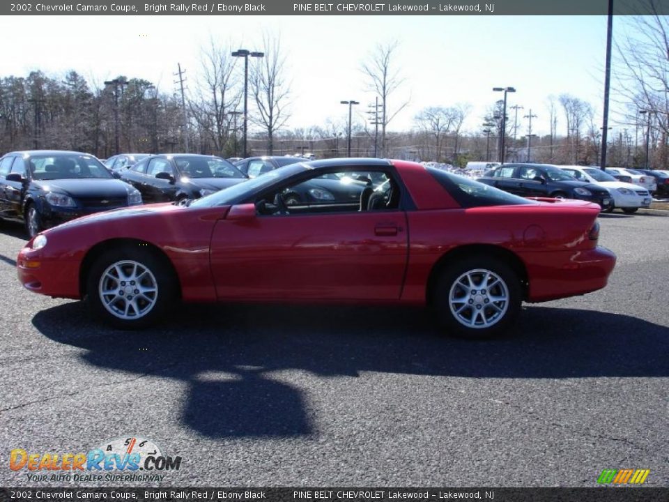 2002 Chevrolet Camaro Coupe Bright Rally Red / Ebony Black Photo #9