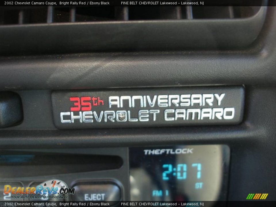 2002 Chevrolet Camaro Coupe Bright Rally Red / Ebony Black Photo #17