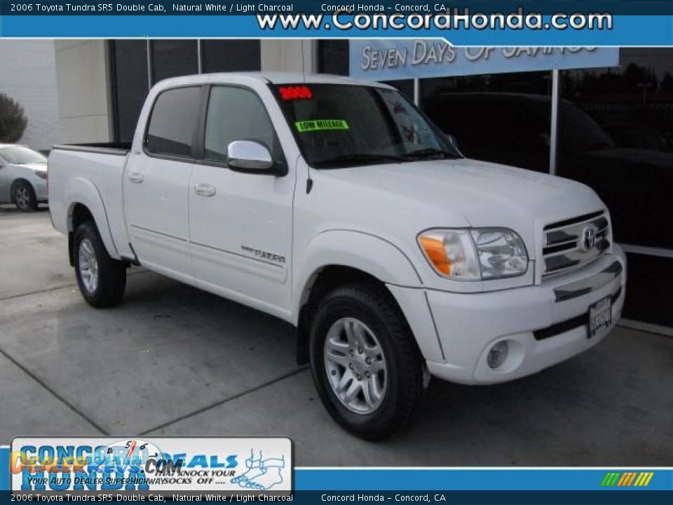 2006 Toyota Tundra SR5 Double Cab Natural White / Light Charcoal Photo #1