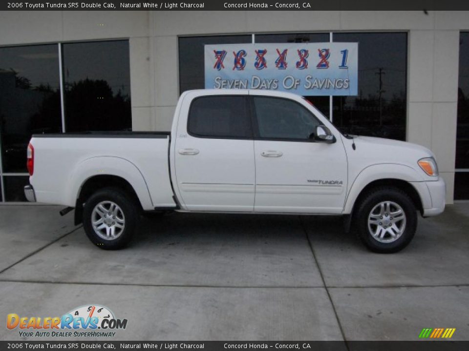 2006 Toyota Tundra SR5 Double Cab Natural White / Light Charcoal Photo #2