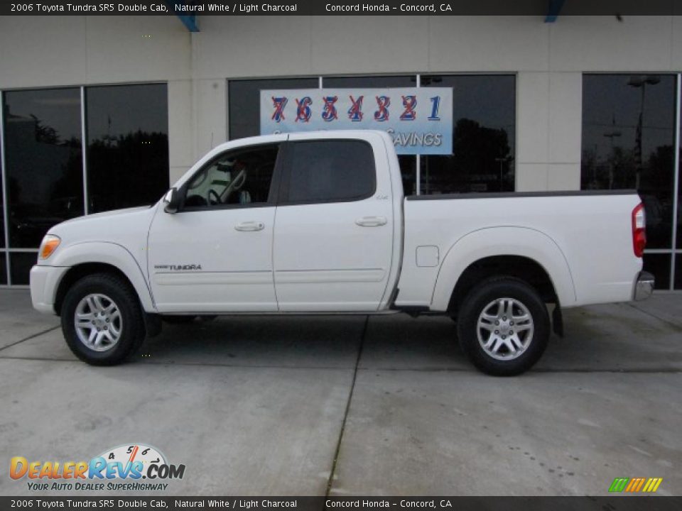 2006 Toyota Tundra SR5 Double Cab Natural White / Light Charcoal Photo #6