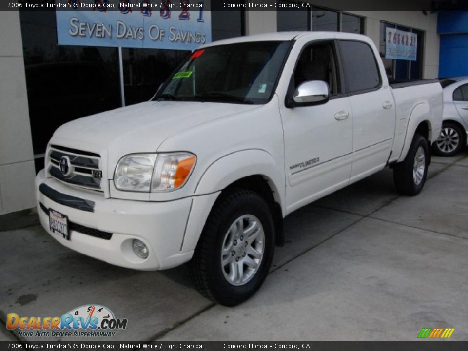 2006 Toyota Tundra SR5 Double Cab Natural White / Light Charcoal Photo #7