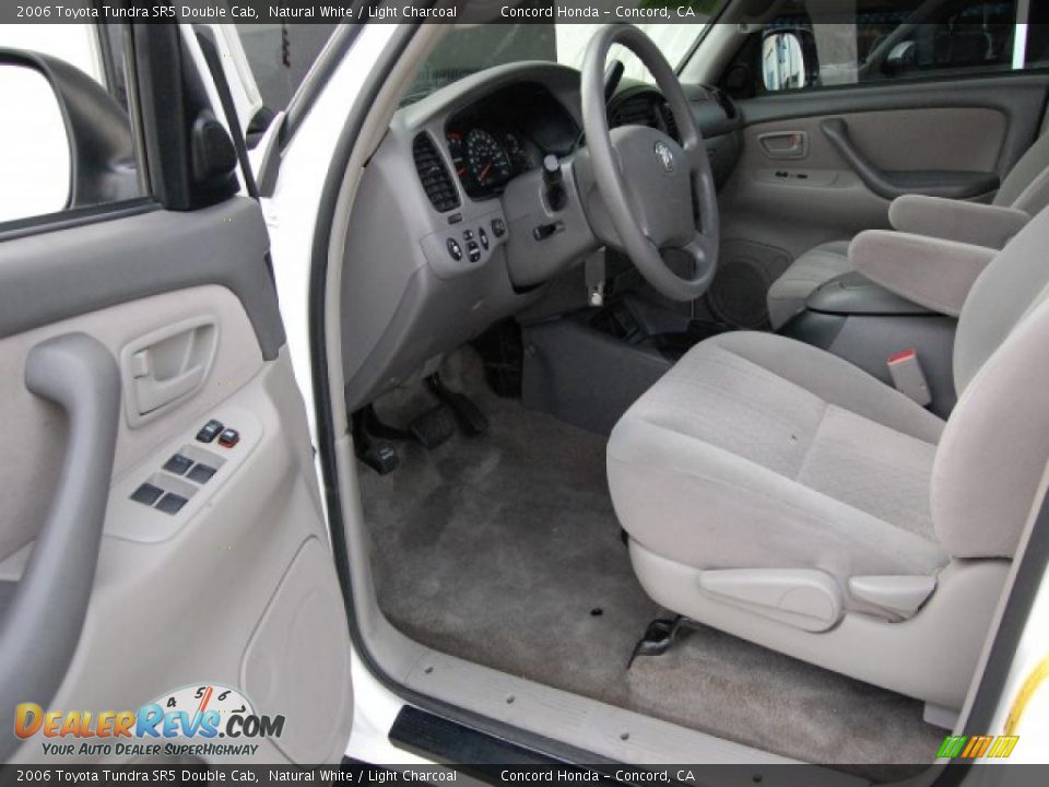 2006 Toyota Tundra SR5 Double Cab Natural White / Light Charcoal Photo #16