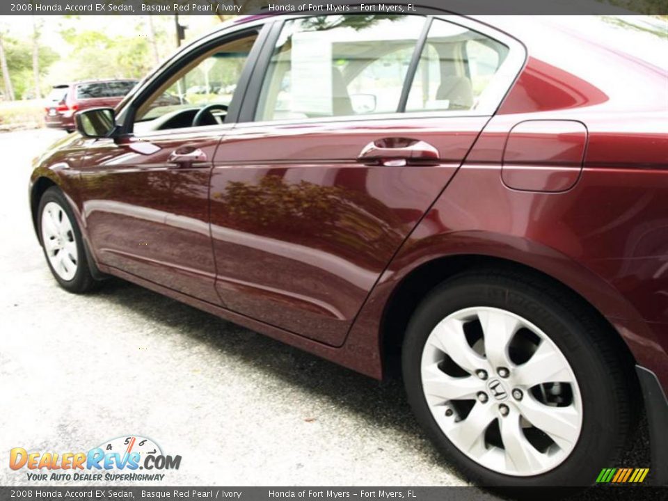 2008 Honda Accord EX Sedan Basque Red Pearl / Ivory Photo #6