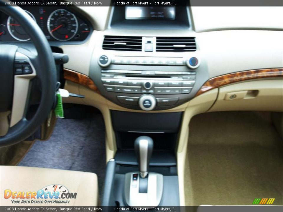 2008 Honda Accord EX Sedan Basque Red Pearl / Ivory Photo #11