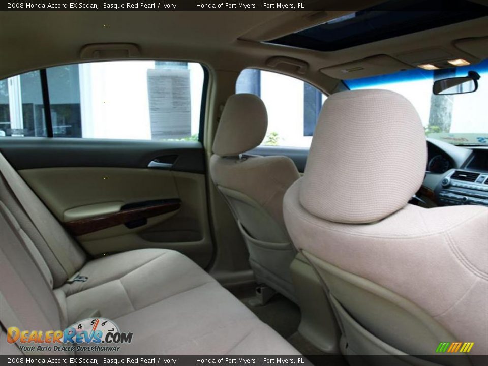 2008 Honda Accord EX Sedan Basque Red Pearl / Ivory Photo #13